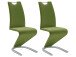 Esszimmerstuhl >Pupik I< (2er Set) in olive aus Metall - 45x102x62cm (BxHxT)