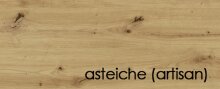 Couchtisch >Lift< verstellbar,  Asteiche Dekor / schwarz - 120/160x56/75x70cm (BxHxT)