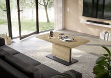 Couchtisch >Lift< verstellbar,  Asteiche Dekor /...