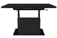 Couchtisch >Lift< keramik optik schwarz / schwarz -...