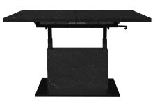 Couchtisch >Lift< keramik optik schwarz / schwarz -...