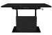 Couchtisch >Lift< keramik optik schwarz / schwarz - 120/160x59/75x60cm (BxHxT)