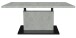 Couchtisch >Lift< verstellbar, keramik optik weiß/schwarz - 120/160x59/75x60cm (BxHxT)