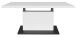 Couchtisch >Lift< Breite/Höhe verstellbar,  weiss/schwarz - 120/160x59/75x60cm (BxHxT)