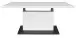 Couchtisch >Lift< Breite/Höhe verstellbar,  weiss/schwarz - 120/160x59/75x60cm (BxHxT)