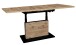 Couchtisch >Lift< verstellbar, viking oak Dekor / schwarz - 120/160x59/75x60cm (BxHxT)