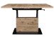 Couchtisch >Lift< verstellbar, viking oak Dekor / schwarz - 120/160x59/75x60cm (BxHxT)