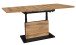 Couchtisch >Lift< verstellbar, wotan eiche Dekor / schwarz - 120/160x59/75x60cm (BxHxT)