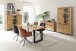 Sideboard >GRENO< in natur geölt, Wildeiche teilmassiv - 163x80x40cm (BxHxT)