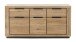 Sideboard >GRENO< in natur geölt, Wildeiche teilmassiv - 163x80x40cm (BxHxT)