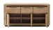 Sideboard >GRENO< in natur geölt, Wildeiche teilmassiv - 163x80x40cm (BxHxT)
