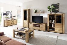 Sideboard >GRENO< in Wildeiche geölt, Wildeiche teilmassiv - 163x80x40cm (BxHxT)