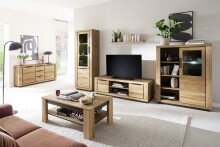 Sideboard >GRENO< in Wildeiche geölt, Wildeiche teilmassiv - 163x80x40cm (BxHxT)