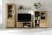 Highboard >GRENO< in natur geölt, Wildeiche teilmassiv - 112x142x40cm (BxHxT)
