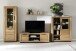 Highboard >GRENO< in natur geölt, Wildeiche teilmassiv - 112x142x40cm (BxHxT)