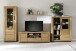 Highboard >GRENO< in natur geölt, Wildeiche teilmassiv - 112x142x40cm (BxHxT)