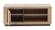 Lowboard >GRENO< in natur geölt, Wildeiche teilmassiv - 122x52x54cm (BxHxT)