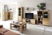 Couchtisch >GRENO< in Wildeiche Nachbildung - 115x46x65 (BxHxT)