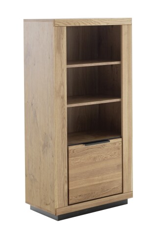 Regal >GRENO< in Wildeiche geölt, Wildeiche teilmassiv - 72x142x40cm (BxHxT)