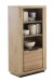 Regal >GRENO< in Wildeiche geölt, Wildeiche teilmassiv - 72x142x40cm (BxHxT)