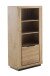 Regal >GRENO< in Wildeiche geölt, Wildeiche teilmassiv - 72x142x40cm (BxHxT)