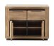 Kommode >GRENO< in Wildeiche geölt, Wildeiche teilmassiv - 102x80x40cm (BxHxT)