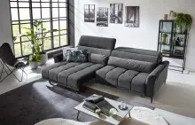 Big-Sofa >Wolve< 2x elektr. Verstellung, Kissen,...