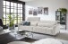 Big-Sofa >Wolve< 2x elektr. Verstellung, 2 Kissen, Cord taupe - 280x108x118cm (BxHxT)