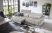 Big-Sofa >Wolve< 2x elektr. Verstellung, 2 Kissen, Cord taupe - 280x108x118cm (BxHxT)