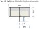 Big-Sofa >Wolve< 1x elektr. Verstellung, 2 Kissen, Cord grau - 280x108x118cm (BxHxT)