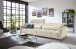 Big-Sofa >Wolve< 1x elektr. Verstellung, 2 Kissen, Cord beige - 280x108x118cm (BxHxT)