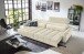 Big-Sofa >Wolve< 2x elektr. Verstellung, 2 Kissen, Cord creme - 280x108x118cm (BxHxT)