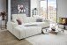 Wohnlandschaft >Puppet< Kopfteilverstellung, 2 Kissen, creme - 301x113x195cm (BxHxT)