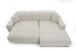 Wohnlandschaft >Puppet< Kopfteilverstellung, Sitzverstellung, creme - 301x113x195cm (BxHxT)