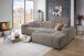 Wohnlandschaft >Puppet< Kopfteilverstellung, Sitzverstellung, taupe - 301x113x195cm (BxHxT)