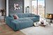 Wohnlandschaft >Puppet< Kopfteilverstellung, 2 Kissen, azure - 301x113x195cm (BxHxT)