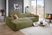 Wohnlandschaft >Puppet< Kopfteilverstellung, 2 Kissen, khaki - 301x113x195cm (BxHxT)