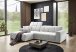 Wohnlandschaft >Puppet< Kopfteilverstellung, 2 Kissen, creme - 301x113x195cm (BxHxT)