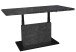 Couchtisch >Lift< höhenverstellbar, keramik optik grau / schwarz - 120x49/68x70 (BxHxT)