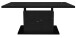 Couchtisch >Lift< verstellbar, keramik optik schwarz / schwarz - 120x49/68x60cm (BxHxT)