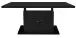Couchtisch >Lift< verstellbar, keramik optik schwarz / schwarz - 120x49/68x60cm (BxHxT)