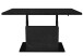 Couchtisch >Lift< verstellbar, keramik optik schwarz / schwarz - 120x49/68x60cm (BxHxT)