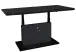 Couchtisch >Lift< verstellbar, keramik optik schwarz / schwarz - 120x49/68x60cm (BxHxT)