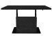 Couchtisch >Lift< verstellbar, keramik optik schwarz / schwarz - 120x49/68x60cm (BxHxT)