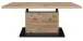 Couchtisch >Lift< höhenverstellbar, viking oak Dekor / schwarz - 120x49/68x70cm (BxHxT)