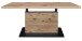Couchtisch >Lift< höhenverstellbar, viking oak Dekor / schwarz - 120x49/68x70cm (BxHxT)