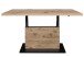 Couchtisch >Lift< höhenverstellbar, viking oak Dekor / schwarz - 120x49/68x70cm (BxHxT)