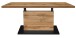 Couchtisch >Lift< höhenverstellbar, wotan eiche Dekor / schwarz - 120x49/68x70cm(BxHxT