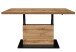 Couchtisch >Lift< höhenverstellbar, wotan eiche Dekor / schwarz - 120x49/68x70cm(BxHxT
