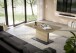 Couchtisch >Lift< höhenverstellbar, Asteiche Dekor / schwarz - 120x49/68x70cm (BxHxT)